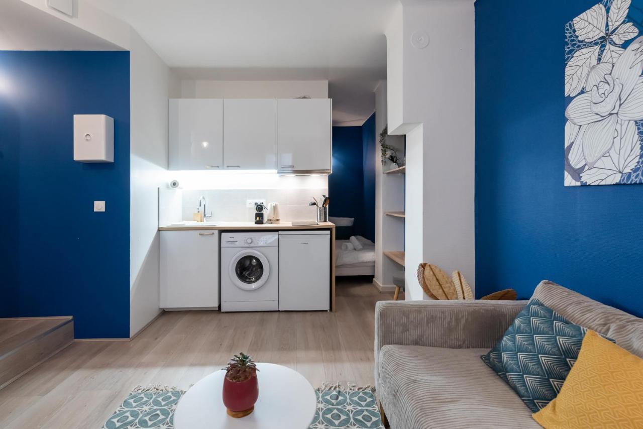 Studio Blue Confort , Proche Gare Part Dieu Apartment Villeurbanne Bagian luar foto