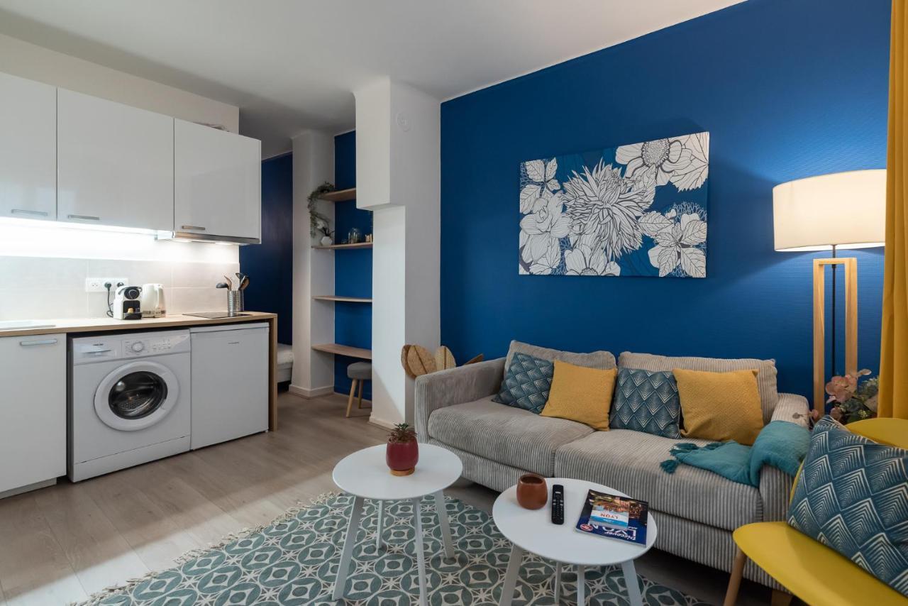 Studio Blue Confort , Proche Gare Part Dieu Apartment Villeurbanne Bagian luar foto